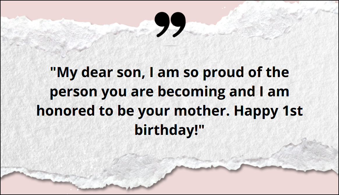 1st Birthday Wishes for Son from Mom Quotes - Copy
