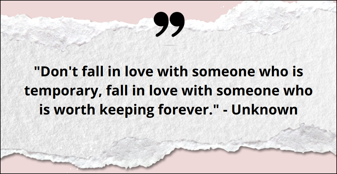 Don't fall in love quotes