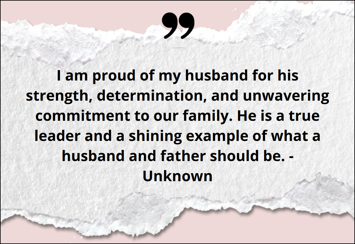 Proud of Husband Quotes